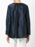 collarless jacket