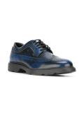 vaporwave print derby shoes 
