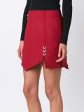 piercing detail asymmetric skirt
