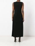 sleeveless flared skirt dress