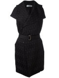 belted sleeveless coat 