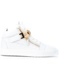 metallic strap hi-tops