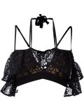 ruffled cropped top