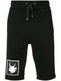 bull print drawstring shorts 