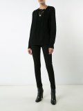 laced neck jumper