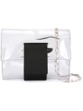 chain strap metallic clutch