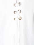 lace up blouse 