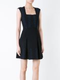 embroidered flared dress