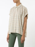 plaid shortsleeved shirt
