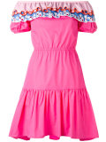 embroidered off-the-shoulder dress
