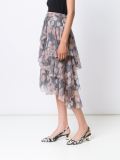 floral tiered midi skirt 