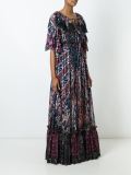 printed pleated dress