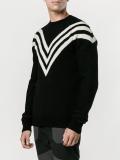 three stripes sweater