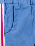 side stripe denim trousers