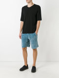 ribbed bermuda shorts