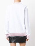 glittery stripes sweatshirt