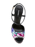 star sequin-embellished sandals