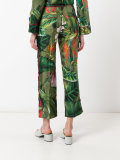 tropical floral print pyjama trousers