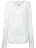 perforated detail sweatshirt 