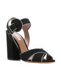 contrast stitch sandals