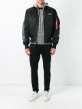 hooded bomber jacket