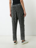 spot washout tapered trousers