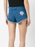 frayed trim shorts 