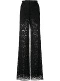 lace flared trousers