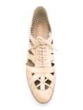 panelled oxford shoes