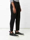 drawstring tapered trousers