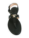 logo plaque flat sandals