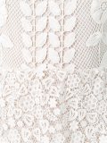 macramé sheer panel dress