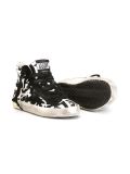 graffiti print hi-top sneakers