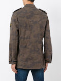 embroidered trim field jacket 