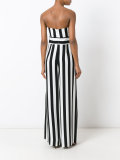 striped strapless jumpsuit 