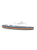 contrast stripe flip-flops