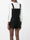 scalloped playsuit