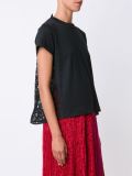 lace insert T-shirt