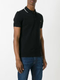 contrast collar polo shirt