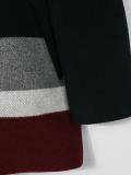 colour block duffle coat