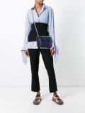 two tone pocket crossbody bag