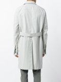 elongated sleeves midi coat