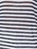 semi-sheer striped T-shirt