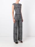 optical illusion print jumpsuit