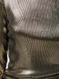 ribbed lamé jumper