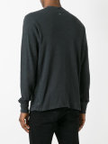 buttoned neck longsleeved T-shirt