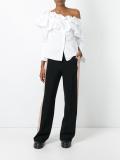 layered ruffle top 