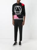 abstract glyph icon print sweatshirt
