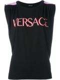 logo print tank top