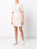 ribbed A-line skirt
